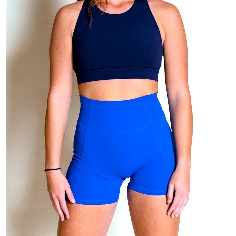 Cobalt blue Yvette Ptula 6” biker short
